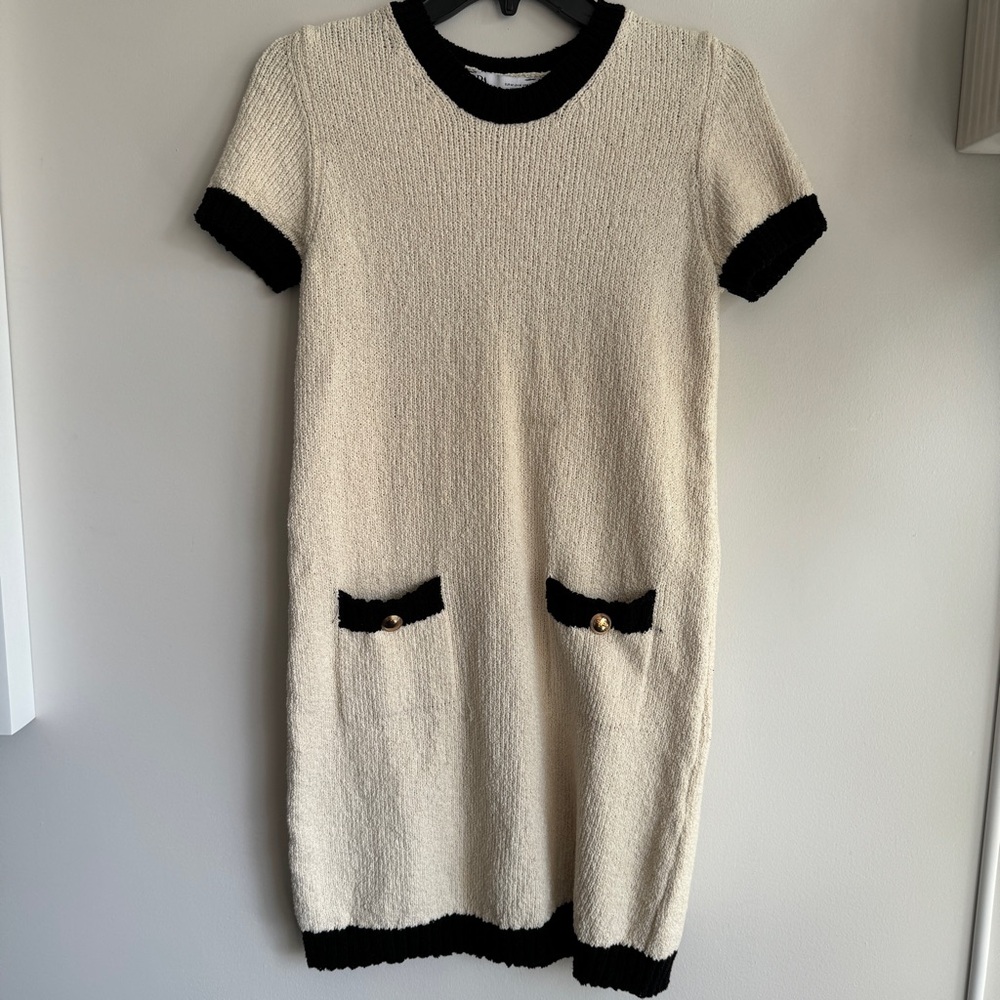 Knit Zara Dress Old Money Aesthetic